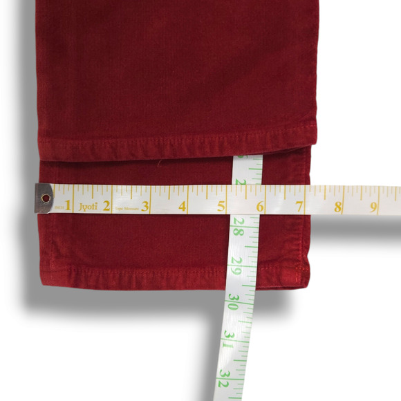 NWT Daily Blue Manya Organic Cotton Velveteen Denim Jeans Sz. 26 Swing [Ruby] - Picture 11 of 12